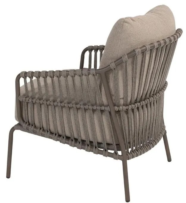 4 Seasons Outdoor Capalbio low dining tuinset terre met Nevada tuintafel 250 cm TuinsetTuinstoel bruin weerbestendig