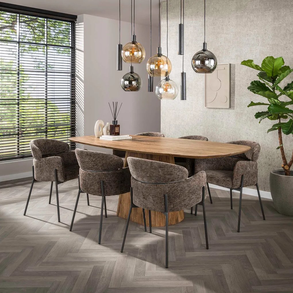 Hanglamp Met Bolvormige Glazen