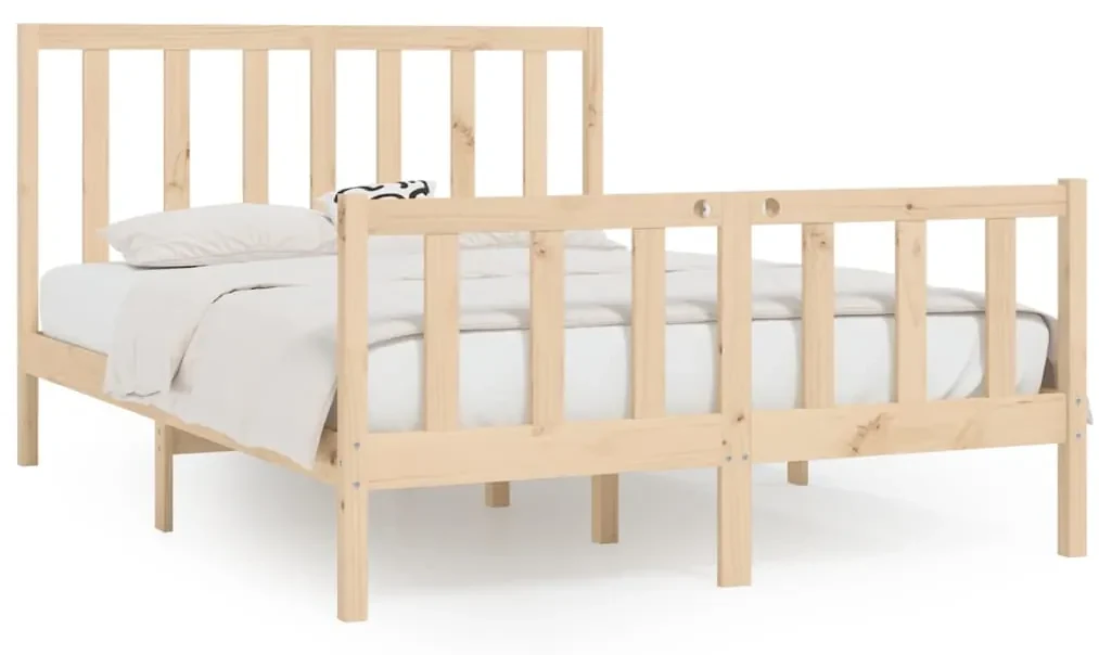 vidaXL Bedframe massief hout 160x200 cm