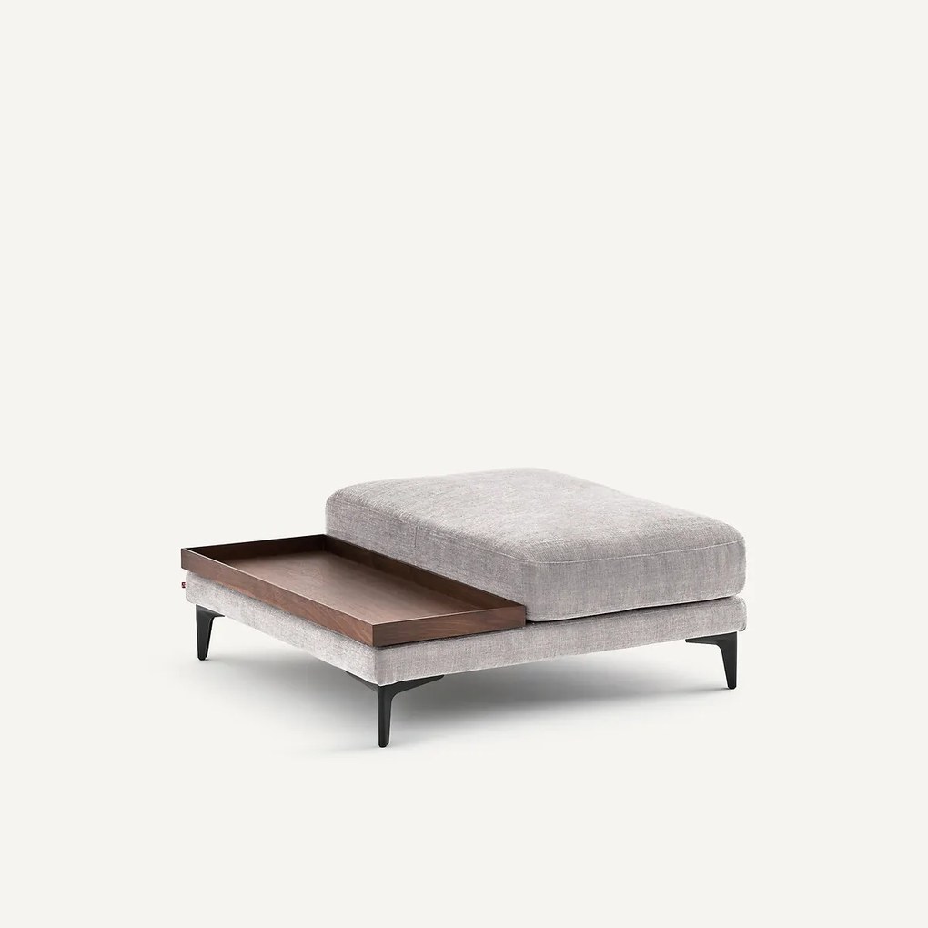 Voetensteun met dienblad, polyester katoen, MODERNISTE, ontwerp Emmanuel Gallina