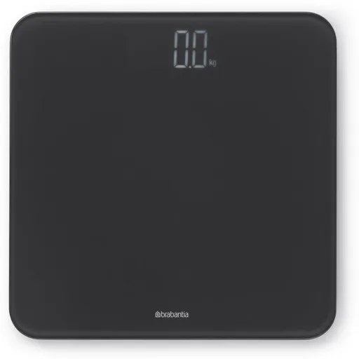 Brabantia ReNew Personenweegschaal - tot 180kg - batterijen - donker grijs 280122