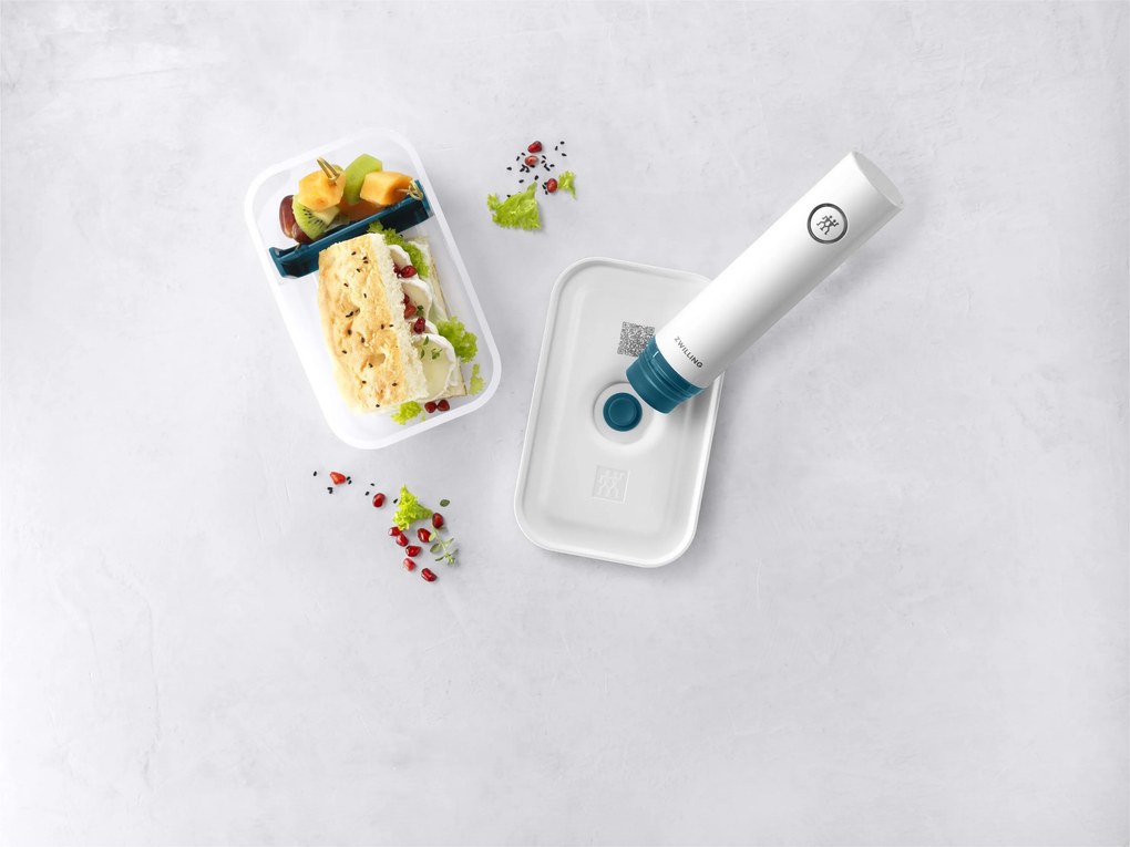 ZWILLING Fresh & Save Vacuüm brooddoos M, Kunststof, semitransparan-La-Mer blauw - Fresh & Save - ZWILLING