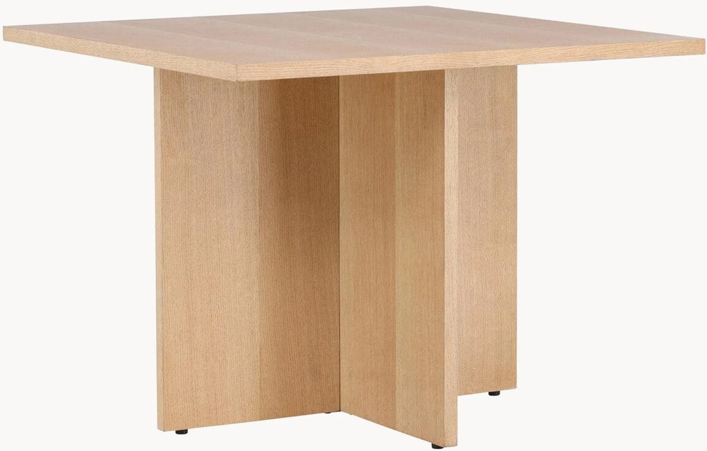 Eettafel Leo met houtlook, 100 x 100 cm