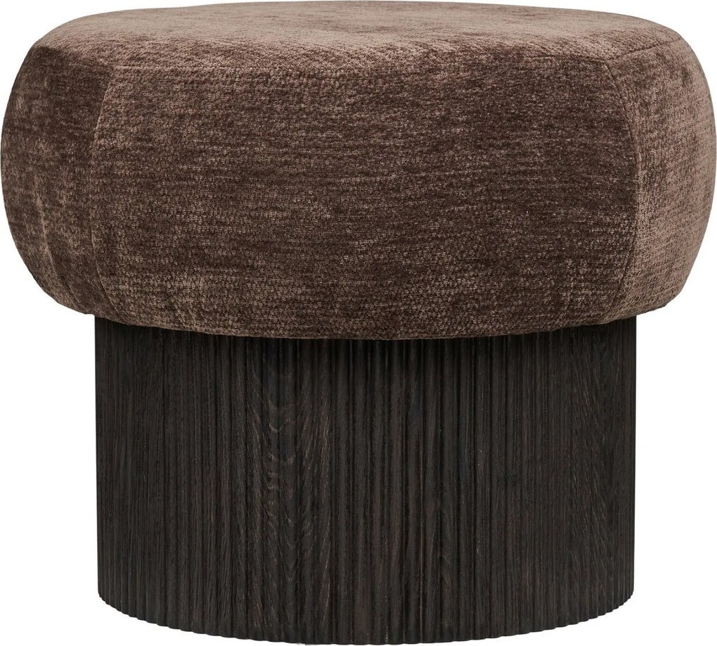 Christchurch Opbergpoef Chenille - Dark Brown