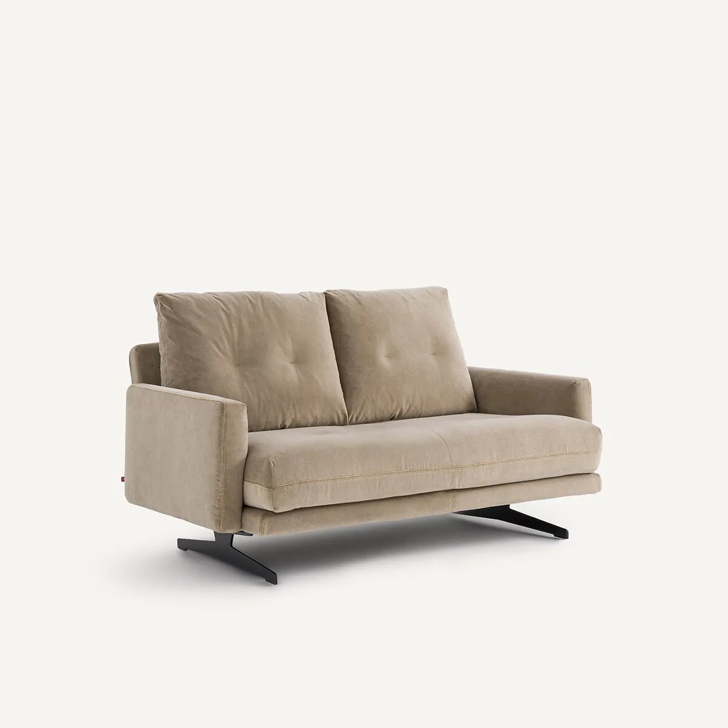 2-zitsbank in stonewashed fluweel, DELICATO