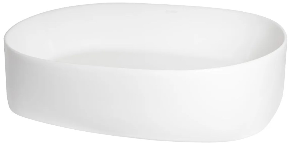 Kerra KR918 waskom rechthoekig glans wit 56x39x14cm
