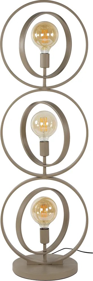 Vloerlamp Metalen Ringen Beige