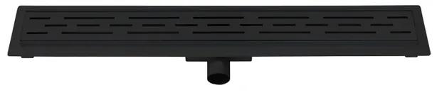 Best Design Black douchegoot - 7x70cm - met flens - Zwart mat 4006360