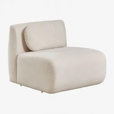 Centrale Module Voor Modulaire Bank In Chenille Marrakech Chenille Crèmebeige - Sklum