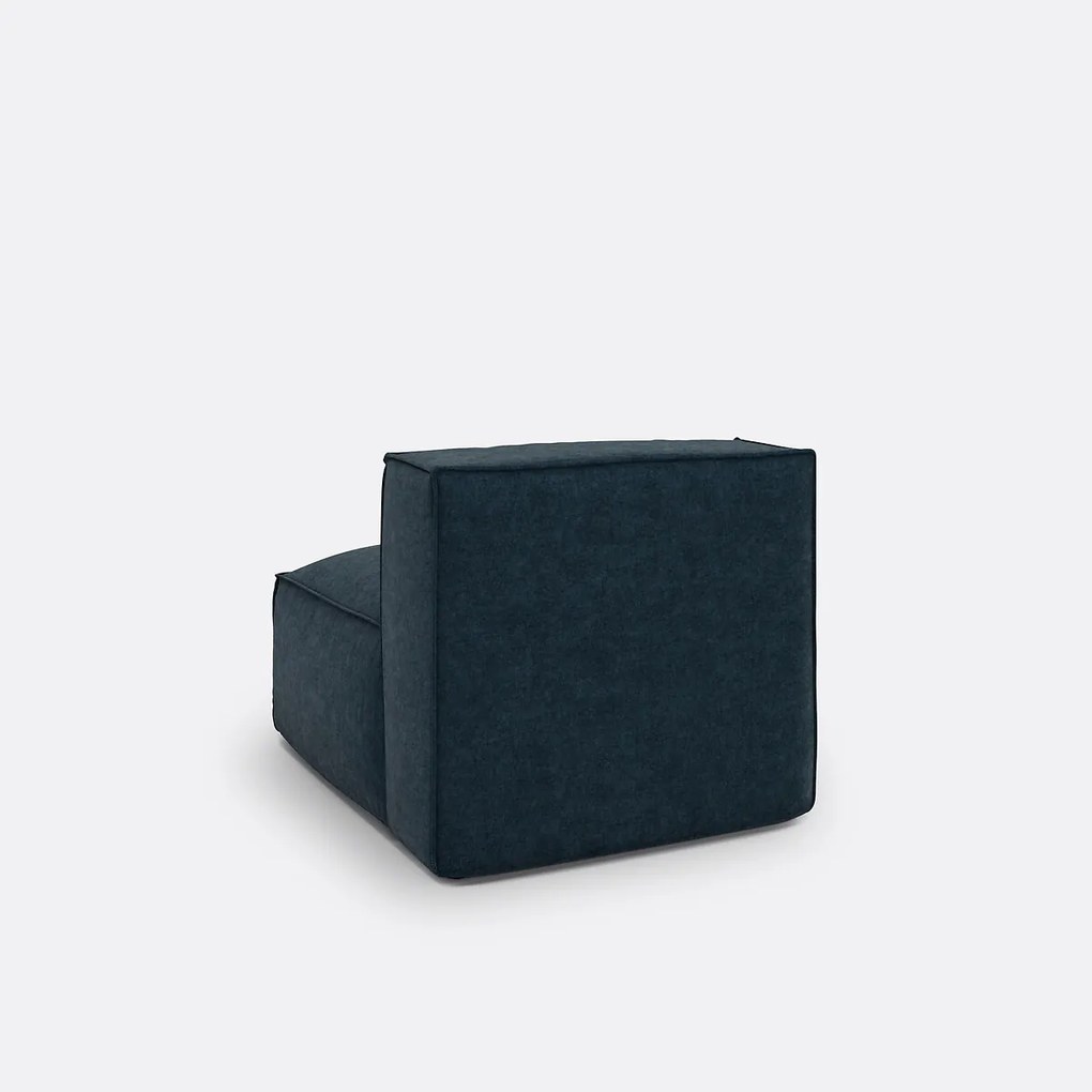 Zitelement voor een modulaire bank, van gestructureerd fluweel, Seven