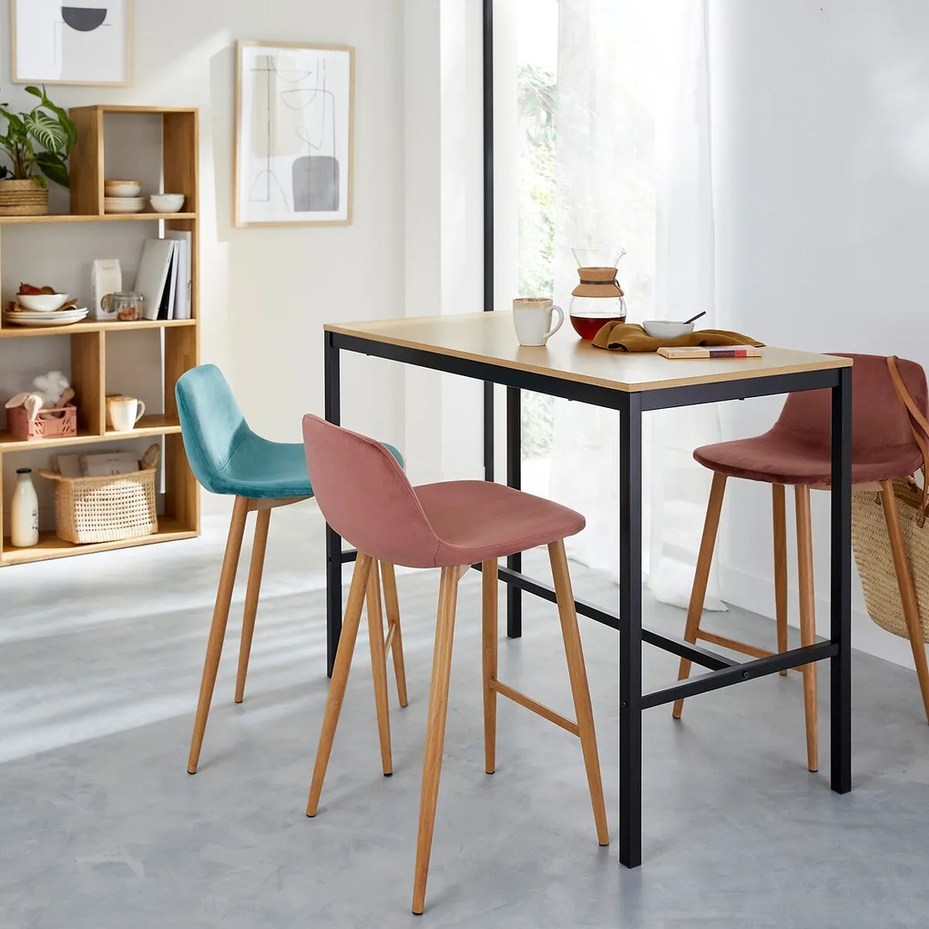 Set van 2 halfhoge barstoelen, Lavergne