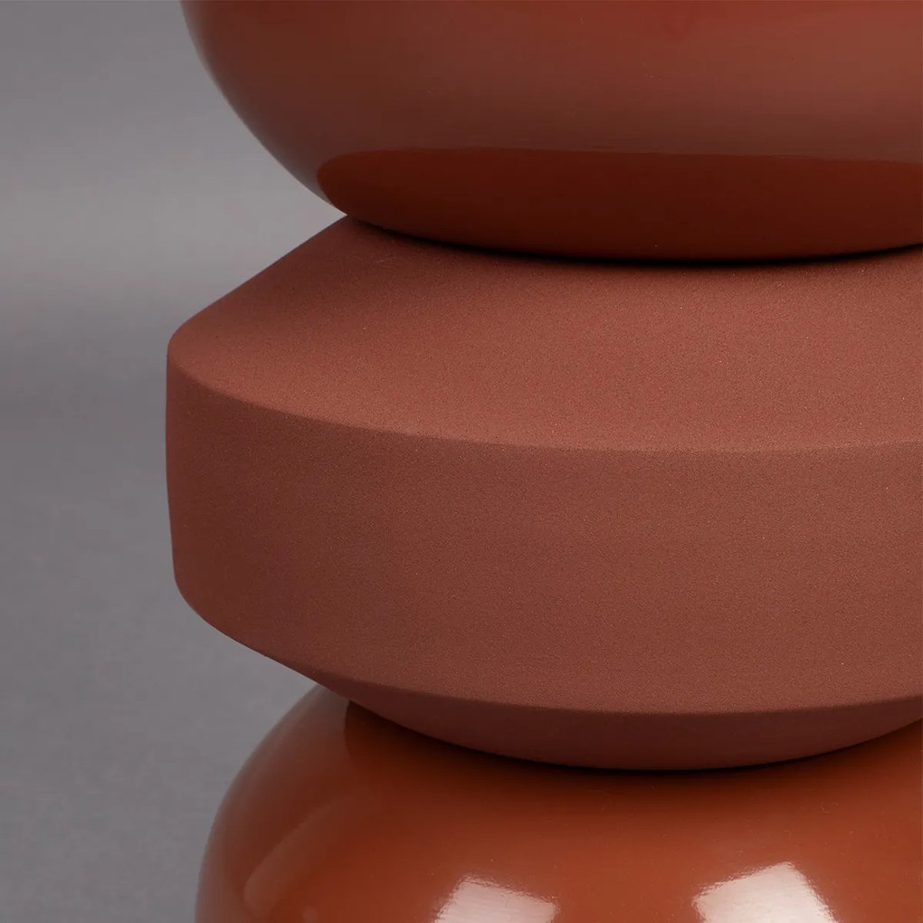 Dutchbone Apollo Terra Two-tone Bijzettafel Van Metaal - 29 X 29cm.