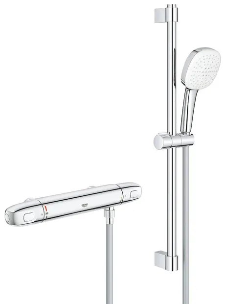 GROHE Grohtherm 1000 Comfortset - thermostatisch - HOH=15cm - zonder koppeling - 60cm - chroom 34819005