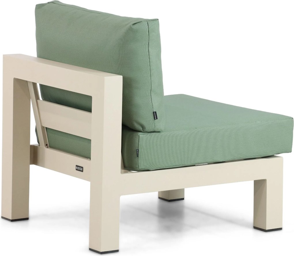 Hoek loungeset 6 personen Aluminium Taupe Lifestyle Garden Furniture Luca