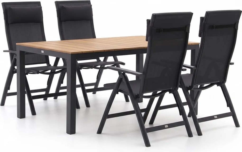 Diningset Bellagio  | 4 personen | Tuinset polywood | 5-delig | Kees Smit Tuinmeubelen