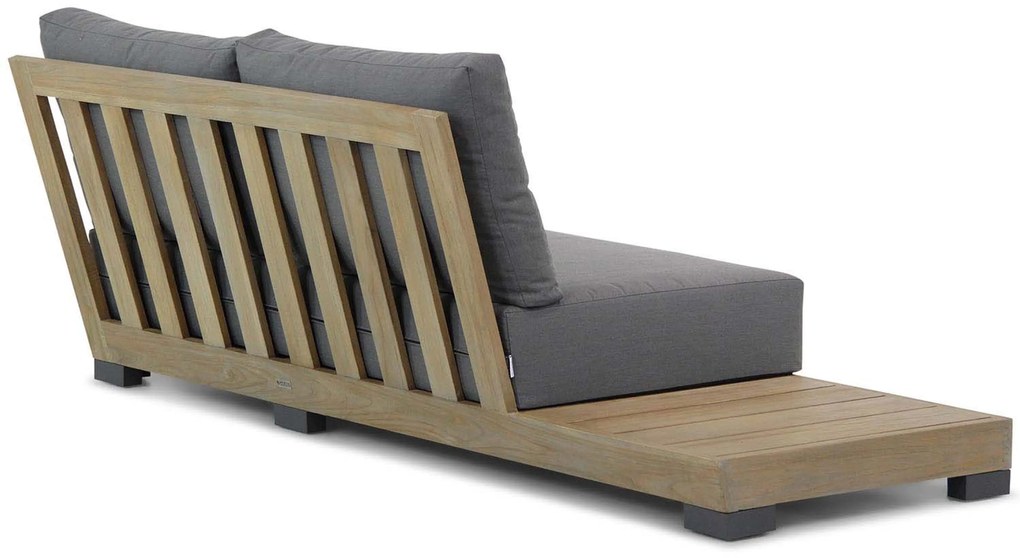 U-Vorm Loungeset 8 personen Teak Old teak greywash Lifestyle Garden Furniture Hilton/Brighton