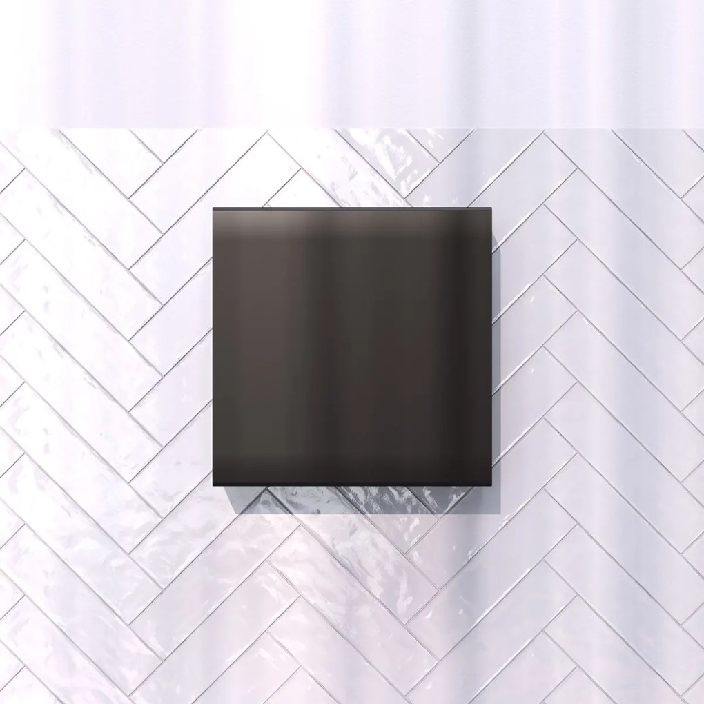 Brauer Black Edition opbouwnis met verborgen opbergruimte mat zwart