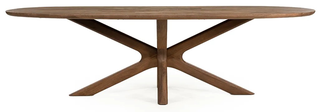 Eleonora Tycho Eettafel Kruispoot Walnoot 260 - 260 X 110cm.
