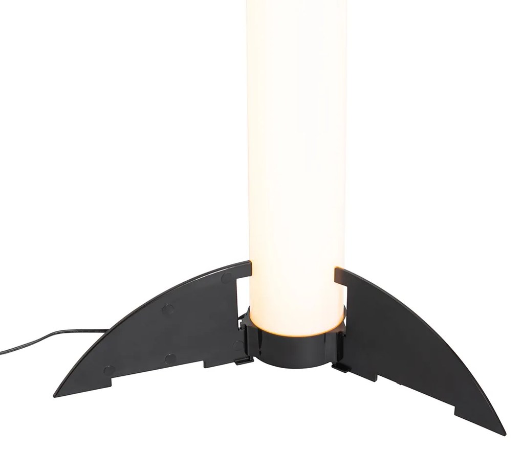 LED Vloerlamp zwart dimbaar in kelvin met afstandsbediening - Bomba Design Binnenverlichting Lamp