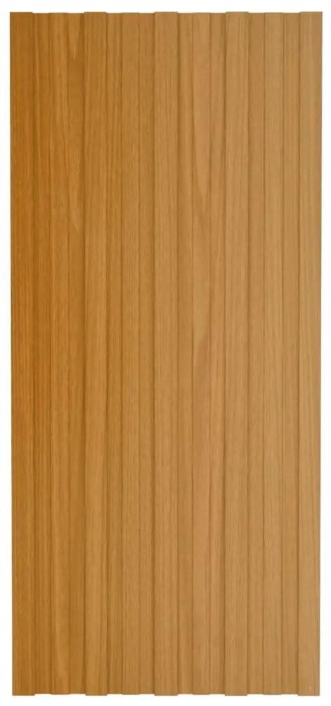 vidaXL Dakpanelen 36 st 100x45 cm gegalvaniseerd staal lichthout
