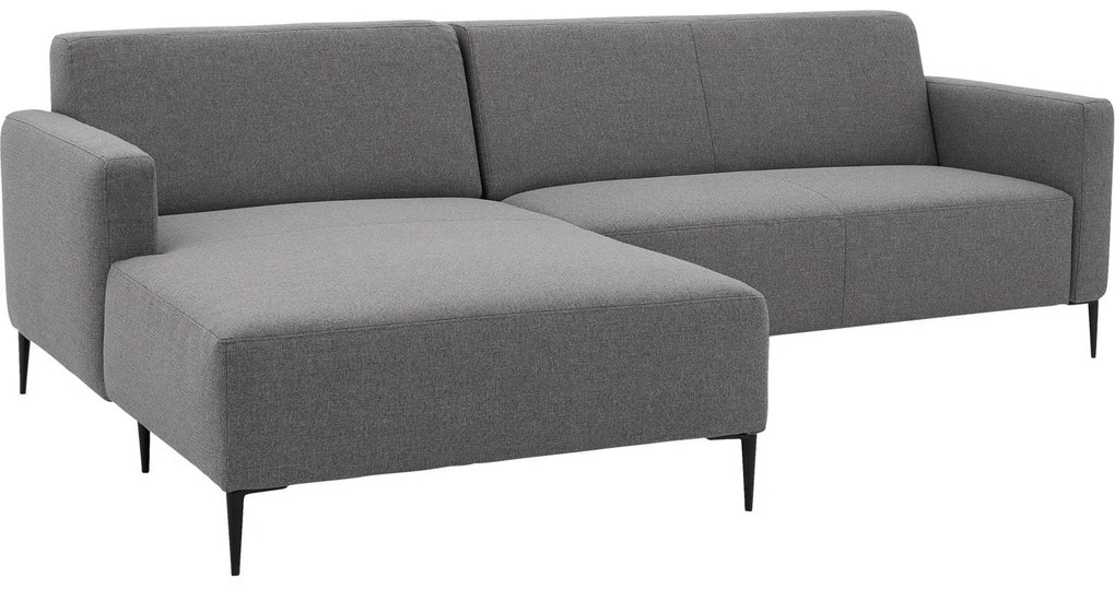 Goossens  Key West grijs, stof, 2-zits, modern design