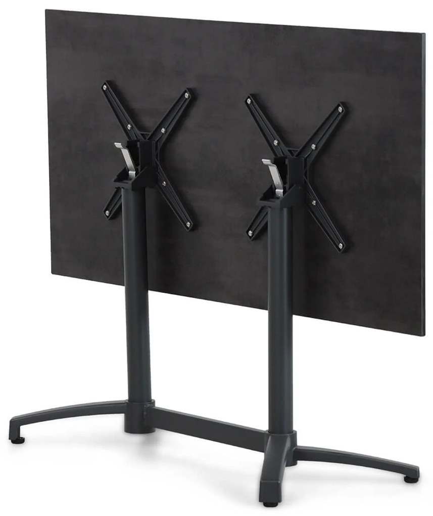 Dining Tuintafel rechthoekig inklapbaar 140 x 70 cm Grijs Marano