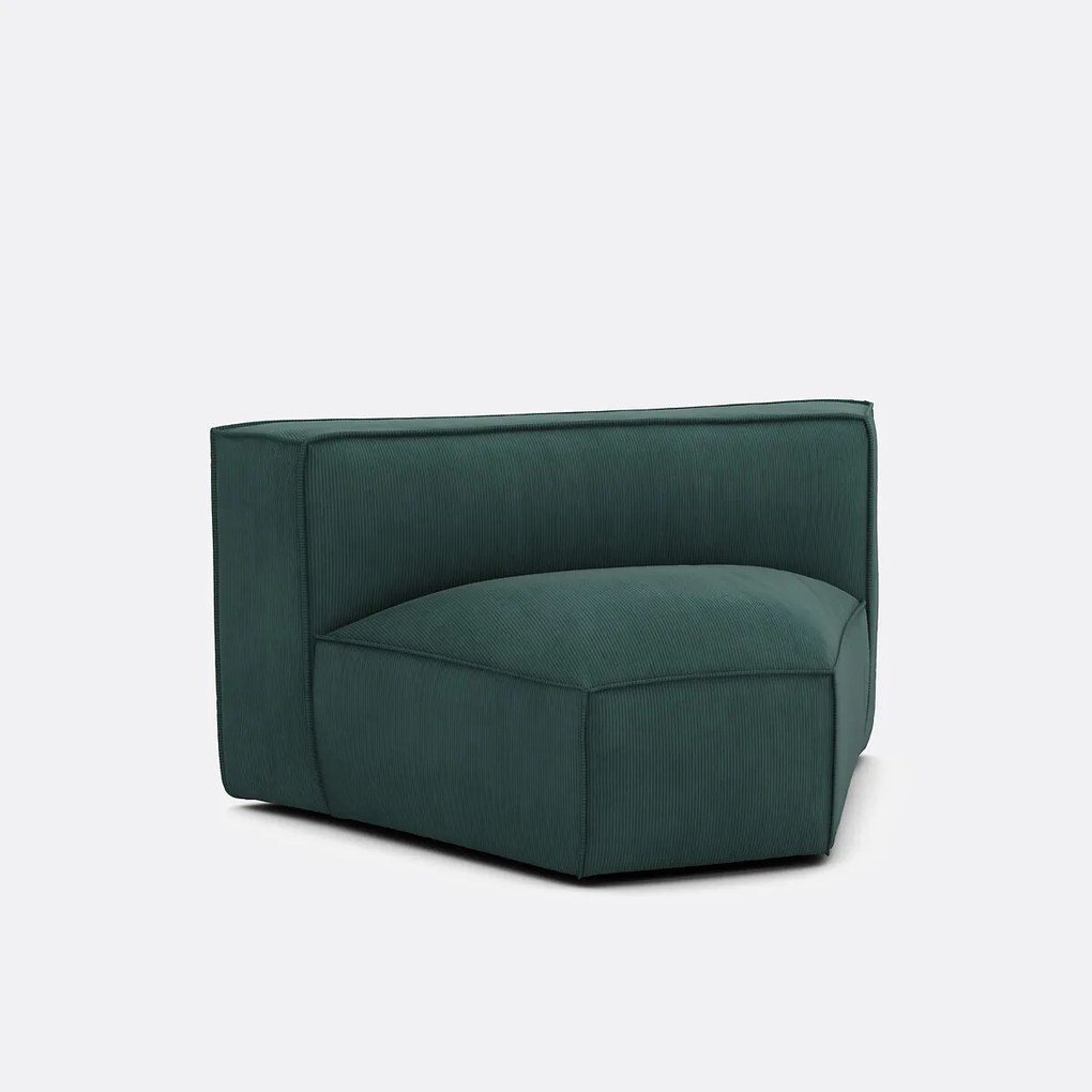 Modulaire open hoek, ribfluweel Seven