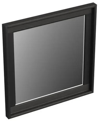 Forzalaqua Reno 2.0 spiegel 40x40cm Vierkant zonder verlichting met frame Massief Eiken Black oiled 8070350