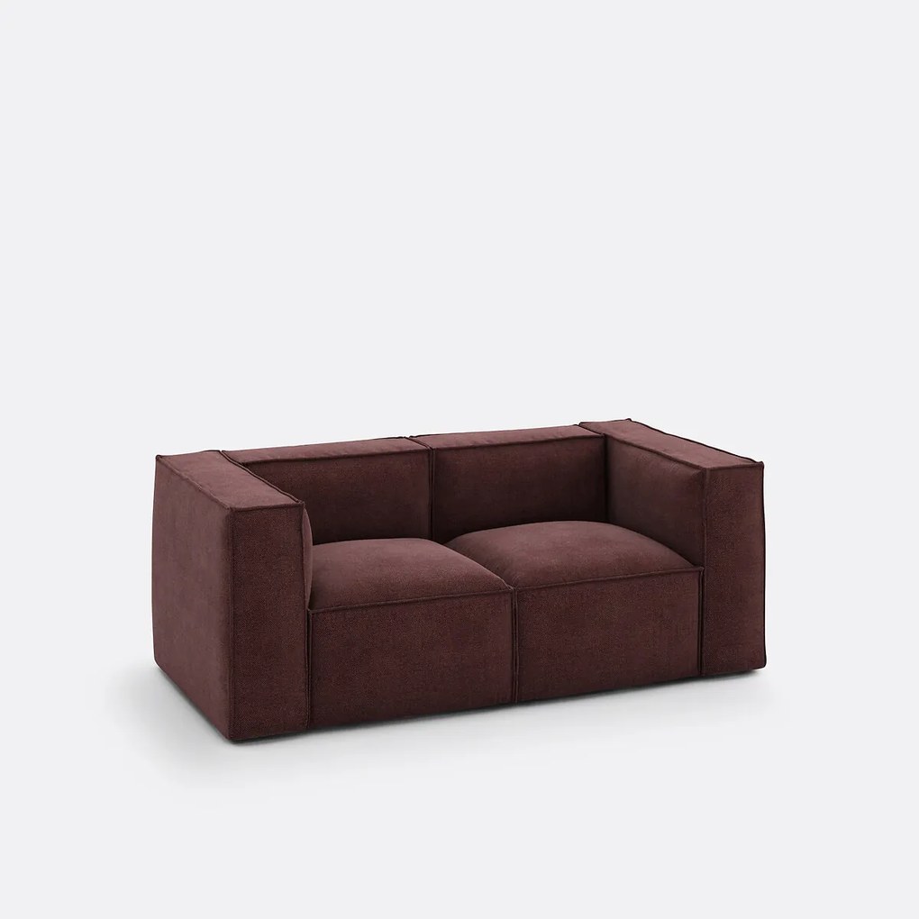 Modulaire bank 2-zit, gestructureerde stof, Seven