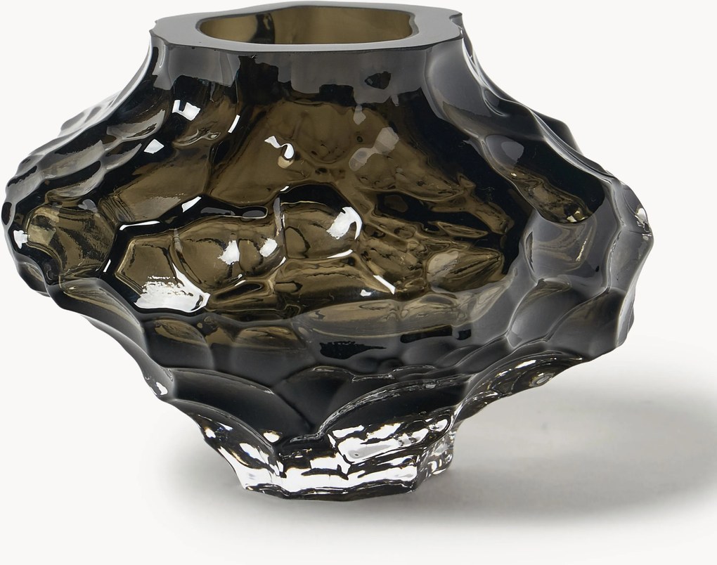 Mondgeblazen glazen vaas Canyon, H 8 cm