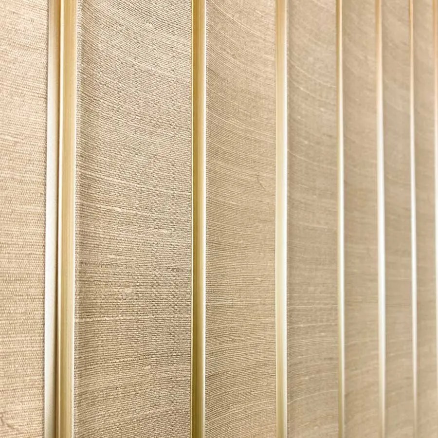 Wandpaneel Grace Beige 260x12cm - 260 cm x 12 cm x 1.2 cm | 1.2 kg | Paneli akoestische wandpanelen - AKU Wandpanelen