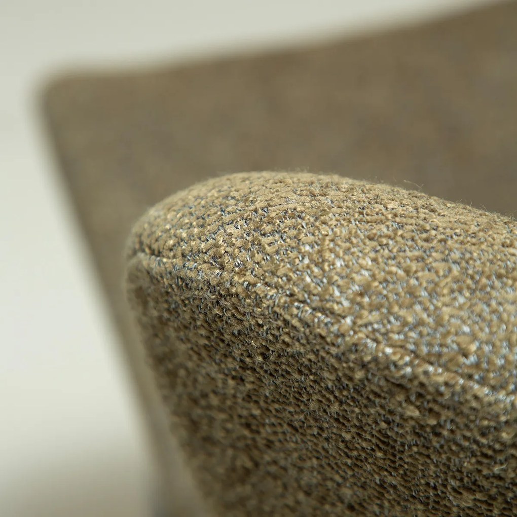 Dan-Form Glam Swivel Draaibare Barstoel Dark Olive Groen Boucle