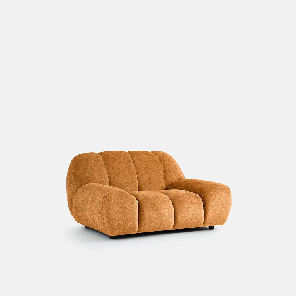 XL fauteuil, dik fluweel, Nuria