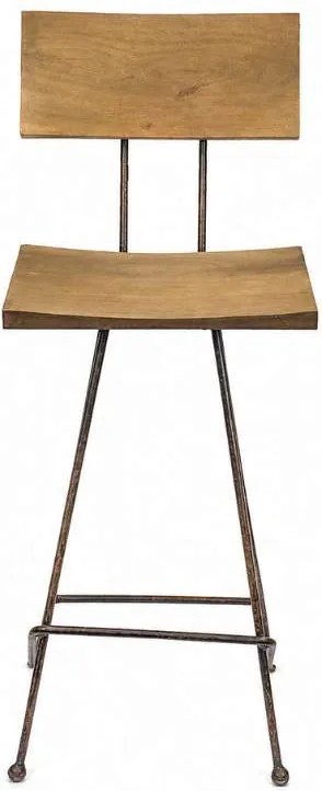 Barkruk hout&metaal - Zithoogte 65 cm