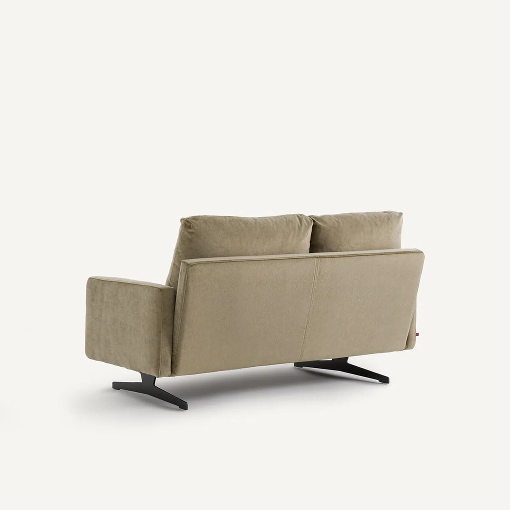 2-zitsbank in linnen fluweel, DELICATO