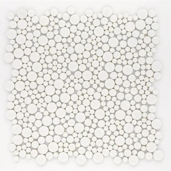 Jos. Stuc Plast mozaïektegel 30x30cm 9.4mm vorstbestendig Blanco Mat per stuk 1444331