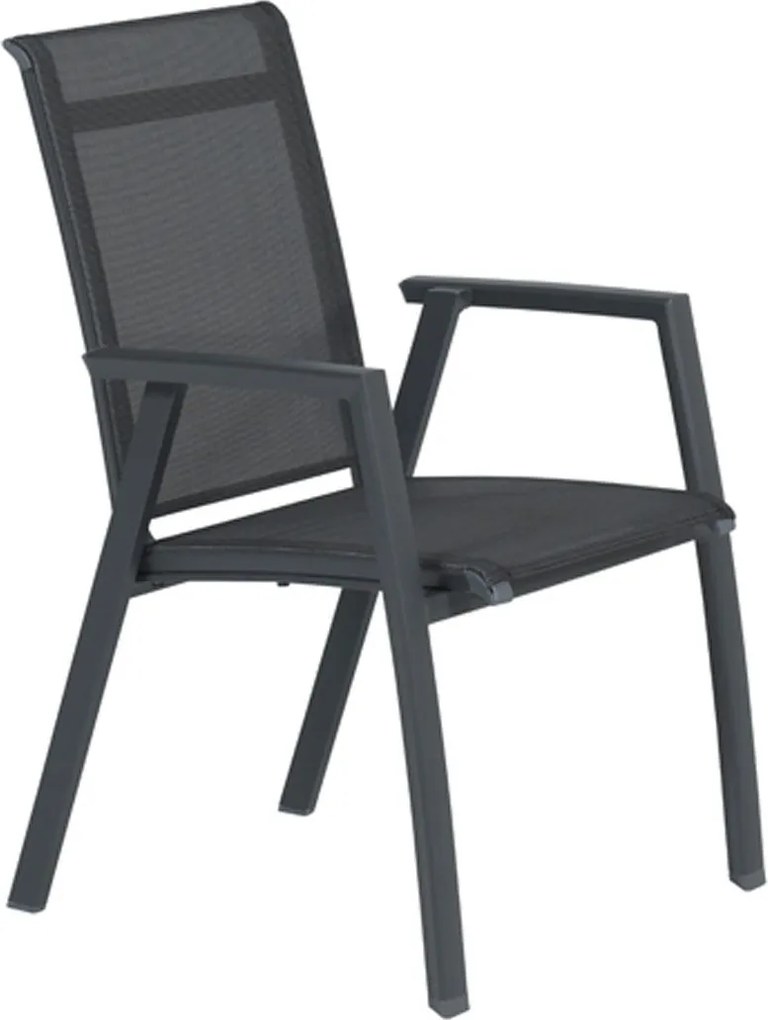 Santana dining tuinstoel donker grijs - 4 stuks