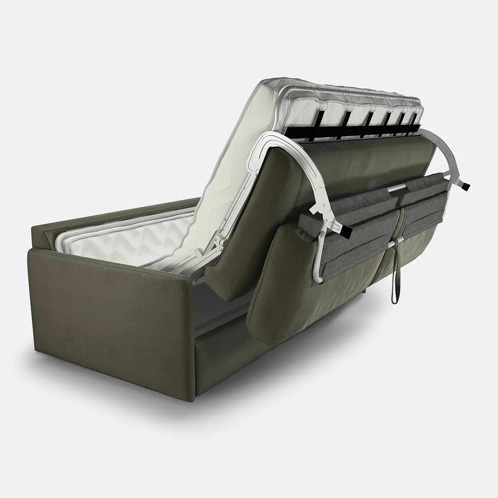 Slaapbank van fluweel, 2-, 3- of 4-zits, Bultex® comfort, MARTA