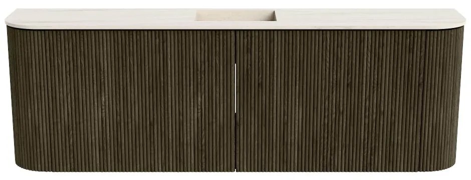 Mondiaz Joya DLux 125cm toiletmeubel ronding links/rechts shadow met wastafel faye midden 1 kraangat meli