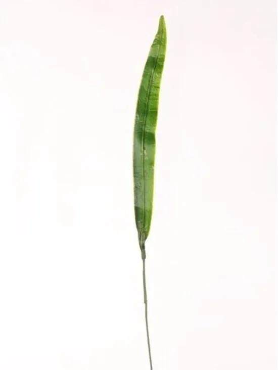 Kunst Gladioolblad bladgroen 40 cm kunstbloem/ tak
