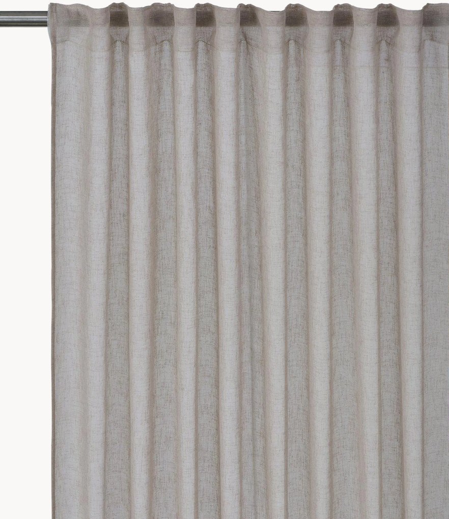 Ondoorzichtige meerbandsgordijnen Diana, 2-delig, B 140 cm