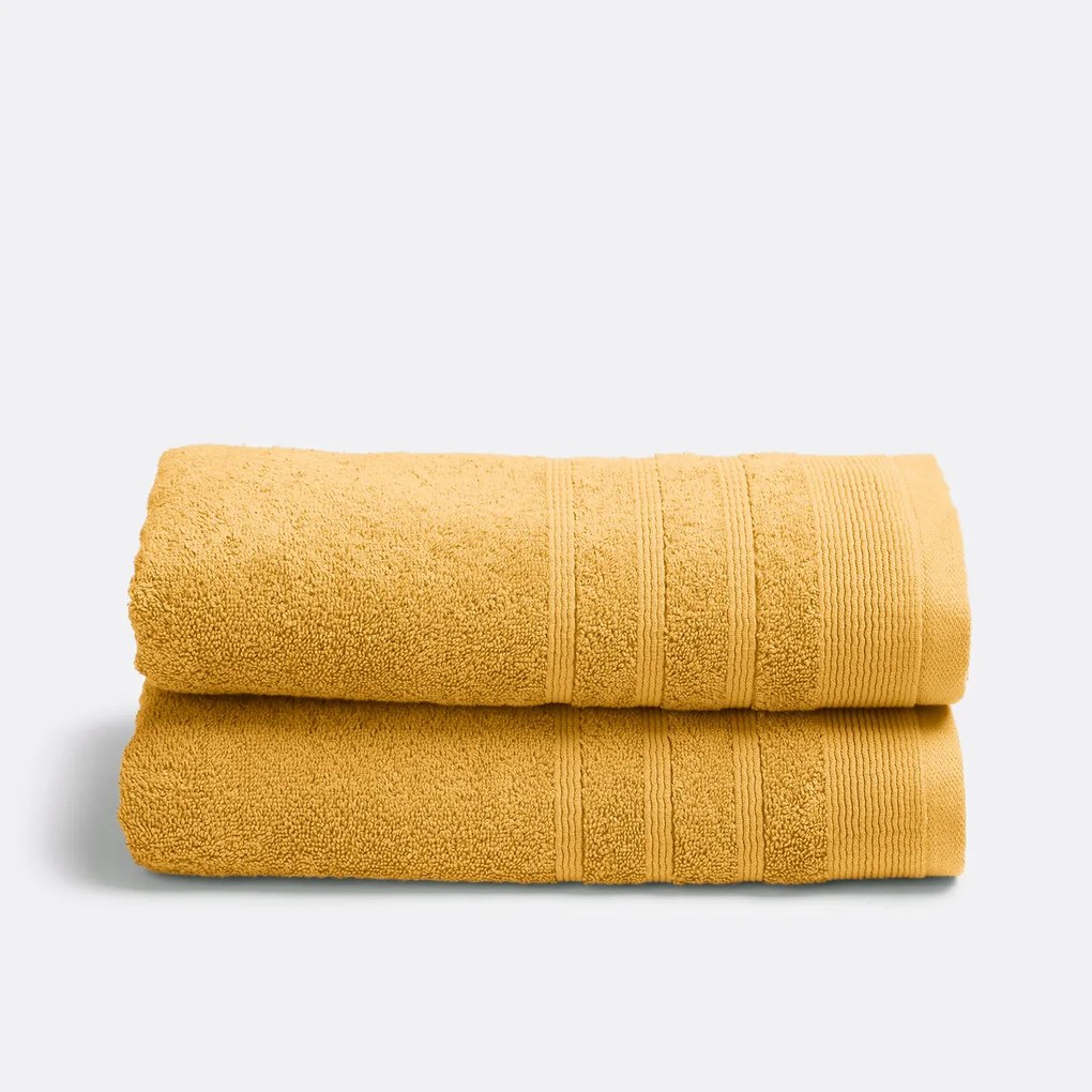 Set van 2 handdoeken in badstof 600 g/m2, Zavara