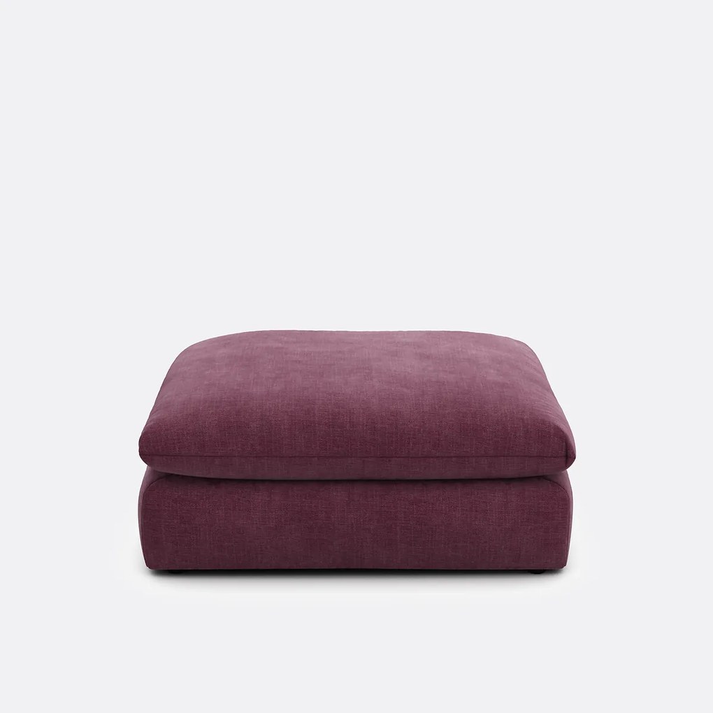 Poef voor modulaire bank, in gestructureerde stof, Malo