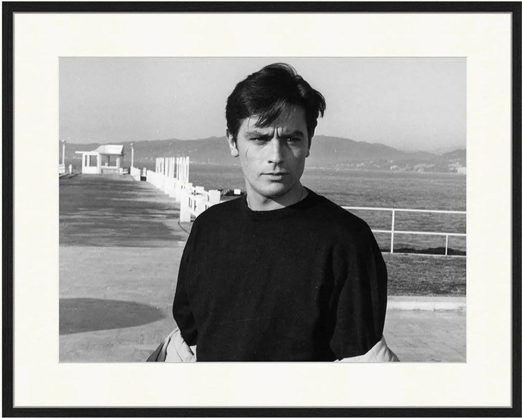 Ingelijste digitale print Alain Delon In Any Number Can Win