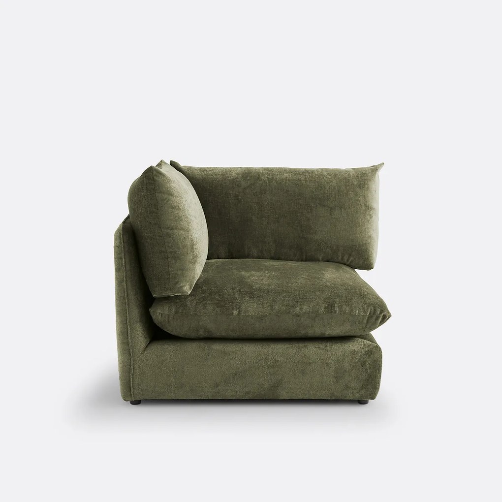 Modulaire hoekzetel, in structuurfluweel, Malo