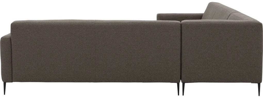 Goossens  Key West bruin, stof, 3-zits, modern design