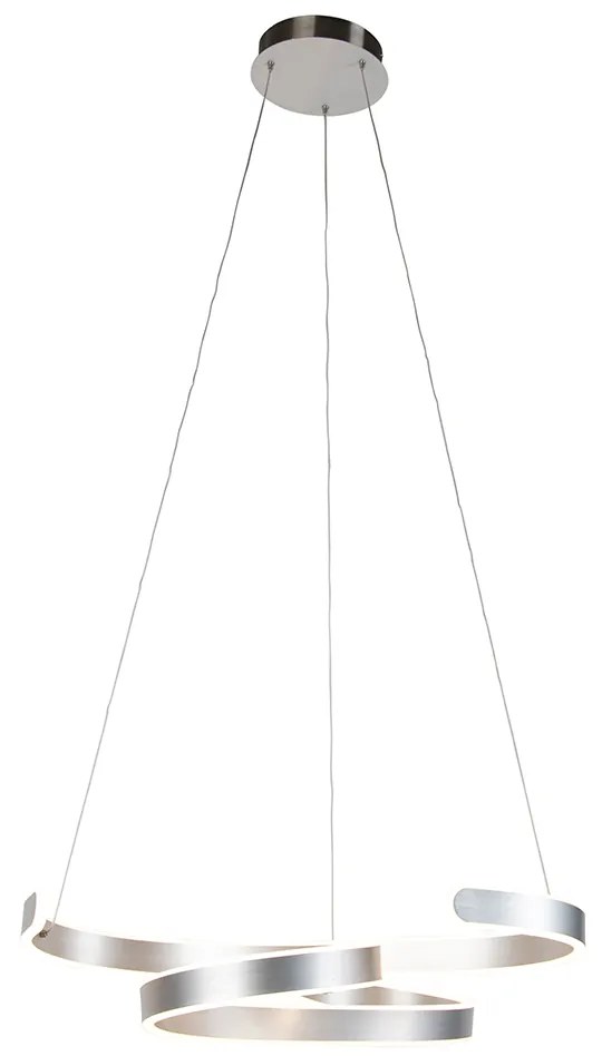 Eettafel / Eetkamer Design hanglamp staal incl. LED 3-staps dimbaar - Frank Design Binnenverlichting Lamp