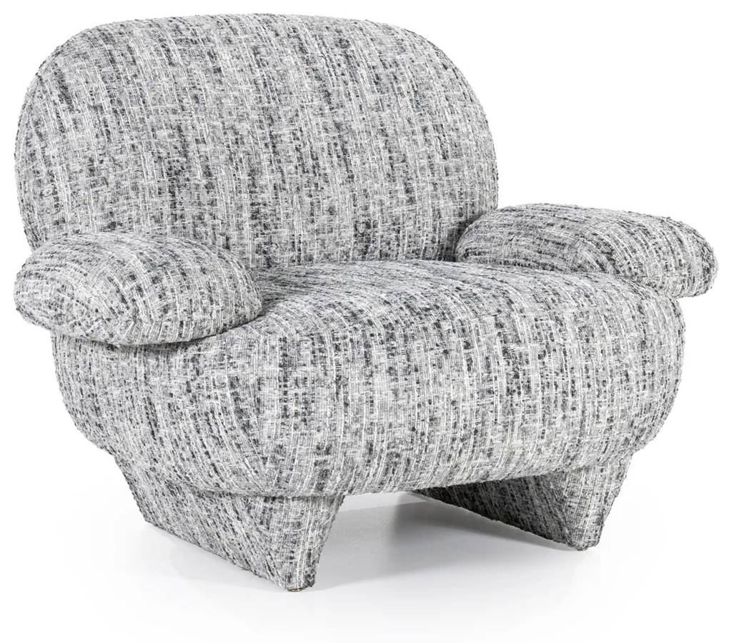 Eleonora Jayden Design Fauteuil Zwart Wit Stof