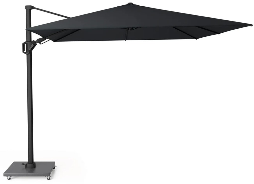 Zweefparasol  3x3m T2 premium (excl. voet) Zwart Platinum Challenger