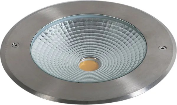 Moderne grondspot staal incl. LED 20W - Bridge